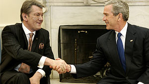 Буш встретит "день дурака" у Ющенко Изображение: Дни.ру