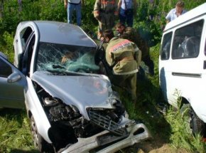 В страшной аварии никто не погиб Фото пресс-службы ГУ МЧС РФ по Брянской области