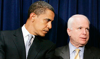 Маккейн и Обама сравнялись по популярности Изображение: Дни.ру