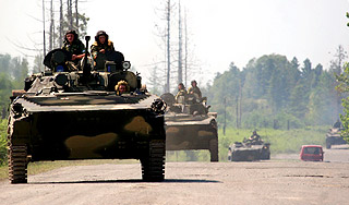 Российские войска покидают Грузию Российские войска покидают Грузию / Изображение: Дни.ру