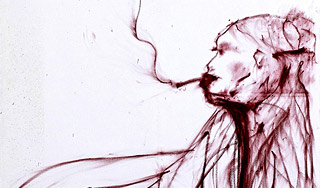 Кровавый портрет модели продан за £33 тыс. Кровавый портрет модели продан за £33 тыс.