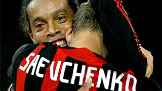 Шевченко вывел "Милан" в Кубок УЕФА Шевченко вывел "Милан" в Кубок УЕФА