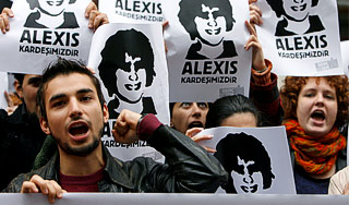 Греческие демонстранты вышли в эфир Греческие демонстранты вышли в эфир