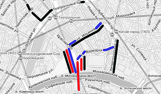 Движение в Москве перекроют (схема) Движение в Москве перекроют (схема)