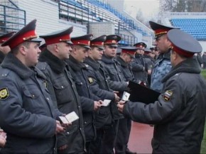 Состоялся строевой смотр Брянского гарнизона милиции