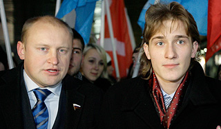 Москва встретила защитников памятника Москва встретила защитников памятника