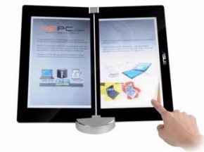 Asus заменил клавиатуру ноутбука экраном Прототип ноутбука Asus с двумя сенсорными экранами. Фото с сайта techradar.com