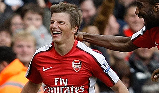 Аршавин вывел "Арсенал" на Хиддинка Аршавин вывел "Арсенал" на Хиддинка