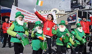 Святой Патрик перекрыл центр Москвы Святой Патрик перекрыл центр Москвы