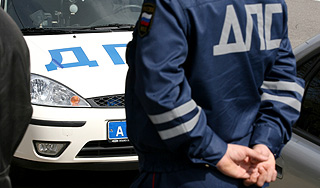 Зампрокурора врезался в машину ДПС Зампрокурора врезался в машину ДПС