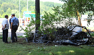 На набережной в Москве сгорел милиционер На набережной в Москве сгорел милиционер