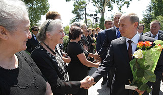 Путин поблагодарил абхазов Путин поблагодарил абхазов