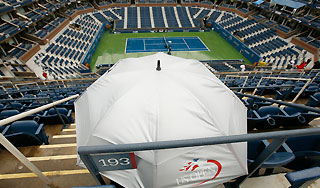 Программу US Open "смыло" дождем Программу US Open "смыло" дождем