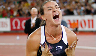 Исинбаева победила без мирового рекорда Исинбаева победила без мирового рекорда