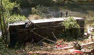 В Германии автобус с людьми упал в пропасть В Германии автобус с людьми упал в пропасть