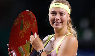 Шарапова выиграла первый титул в 2009 году Шарапова выиграла первый титул в 2009 году