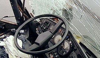 На трассе в Оренбуржье перевернулся автобус На трассе в Оренбуржье перевернулся автобус