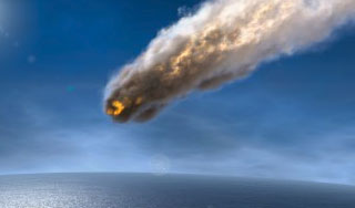 Земля чудом "увернулась" от метеорита Земля чудом "увернулась" от метеорита