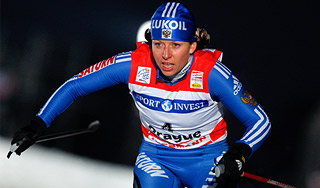 Российская лыжница взяла "золото" в Праге Российская лыжница взяла "золото" в Праге