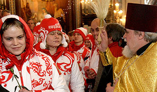 Сборную России проводили в Ванкувер Сборную России проводили в Ванкувер