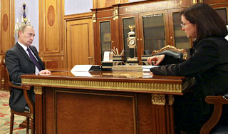 Путин ждет быстрого восстановления рынка Путин ждет быстрого восстановления рынка