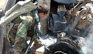 Силы НАТО расстреляли пассажиров автобуса Силы НАТО расстреляли пассажирский автобус