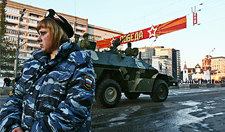 Репетиция парада перекрыла улицы Москвы Репетиция парада перекрыла улицы Москвы