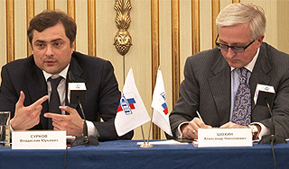 Сурков обсудил с бизнесом будущее (видео) Сурков обсудил с бизнесом будущее (видео)