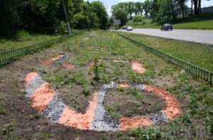 Цветы променяли на цемент