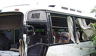 Московский автобус упал под Владимиром Московский автобус упал под Владимиром