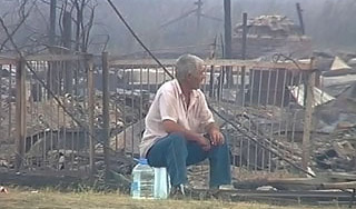 Под Владимиром выгорело полдеревни Под Владимиром выгорело полдеревни