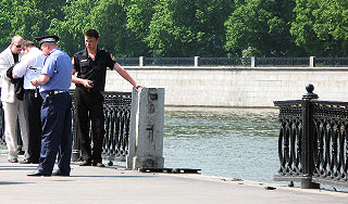 В Москве Lexus упал с набережной в реку В Москве Lexus упал с набережной в реку