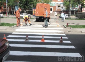 На отремонтированных улицах до сих пор нет дорожной разметки