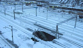 Станцию Березники засасывает под землю Станцию Березники засасывает под землю