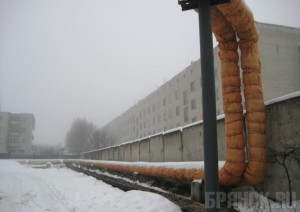 Восстановлена изоляция надземных теплотрасс