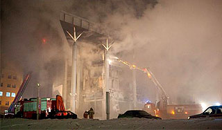 Названы версии крупного пожара в Уфе Названы версии крупного пожара в Уфе