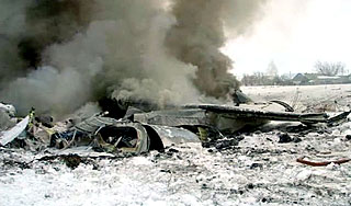 Разбившийся Ан-148 взорвался в воздухе Разбившийся Ан-148 взорвался в воздухе