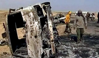 Каддафи обстрелял жилые районы "Градом" Каддафи обстрелял жилые районы "Градом"