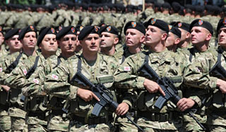 Грузинскую армию выводят на баррикады Грузинскую армию выводят на баррикады