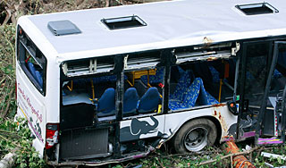 Россияне разбились на автобусе в Индии Россияне разбились на автобусе в Индии