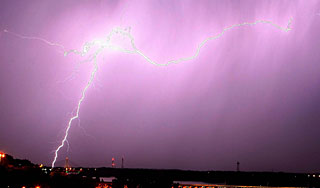 18 тысяч молний ударили по Дании 18 тысяч молний ударили по Дании