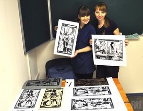Юные художники покажут работы в технике линогравюры