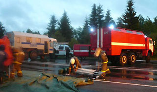 Рухнувший лайнер Ту-134 садился вслепую Рухнувший лайнер Ту-134 садился вслепую