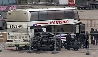 На МКАД ограблен пассажирский автобус На МКАД ограблен пассажирский автобус