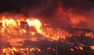 "Микояновский" мог вспыхнуть от поджога "Микояновский" мог вспыхнуть от поджога