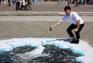 В Брянске на асфальте появится первый 3D-рисунок