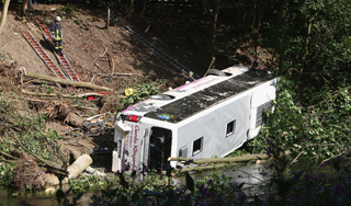 В Турции разбился автобус с туристами В Турции разбился автобус с туристами