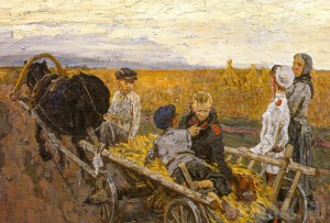 Новая выставка картин братьев Ткачевых открылась в музее их имени Алексей Ткачев «На каникулы» (1951)