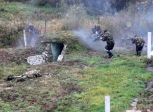 Силовики обезвредили условных террористов на «Синем мосту»