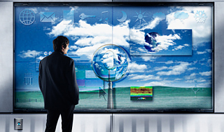 Samsung превратит витрины и окна в экраны Samsung превратит витрины и окна в экраны